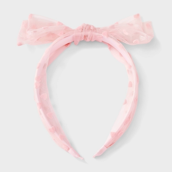 Cat & Jack Valentine's Pink Heart Headband NWT - Picture 2 of 3